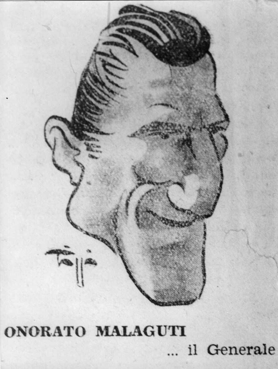 6. 1948. Onorato Malaguti: caricatura di Triggio.